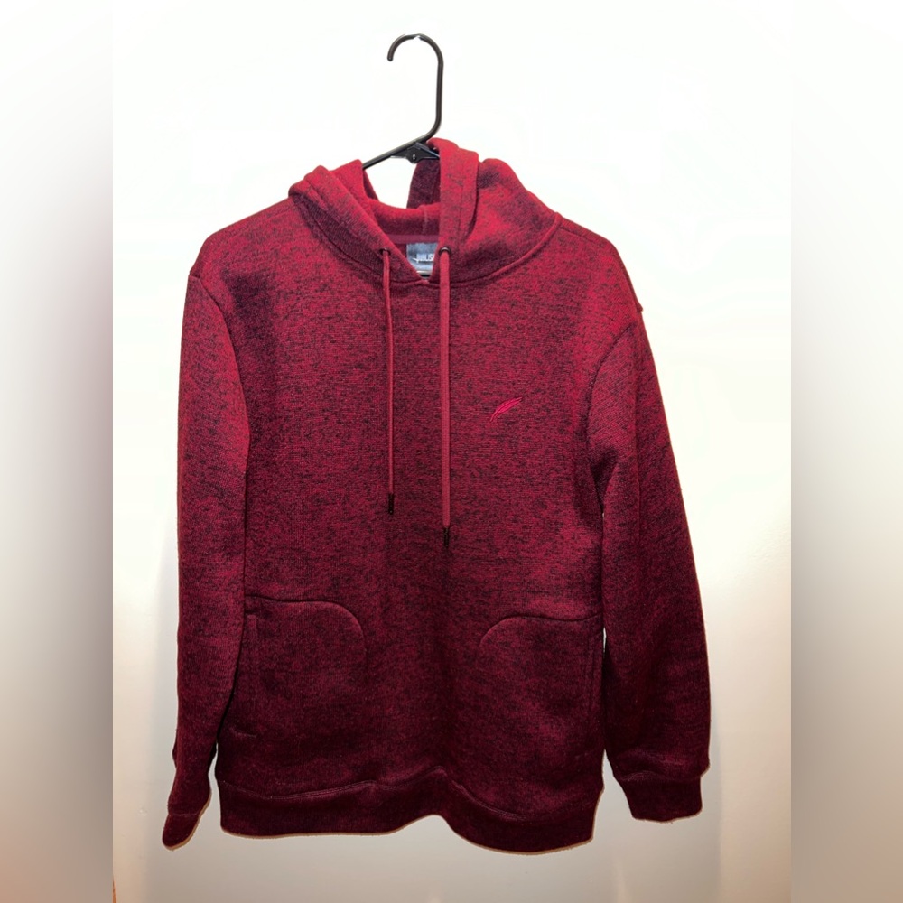 Publish Brand Arnelle Heathered Hoodie, Size M, Burgundy/Maroon